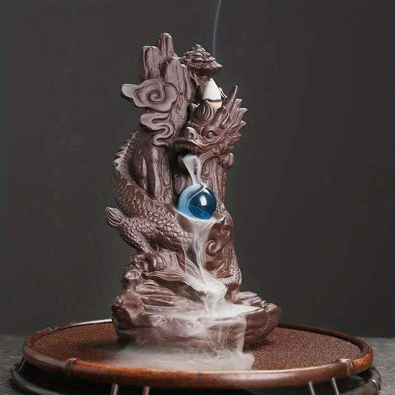 Incensário Cascata Dragão Tamashii com Esfera