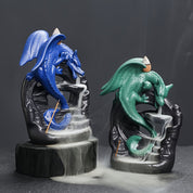 Incensário Cascata Dragão Guardião Aokai