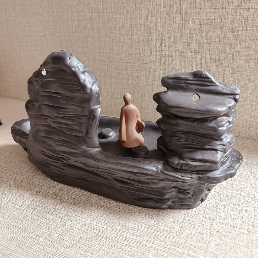 Incensário Buda Meditativo com Cascata
