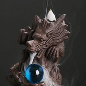 Incensário Cascata Dragão Tamashii com Esfera
