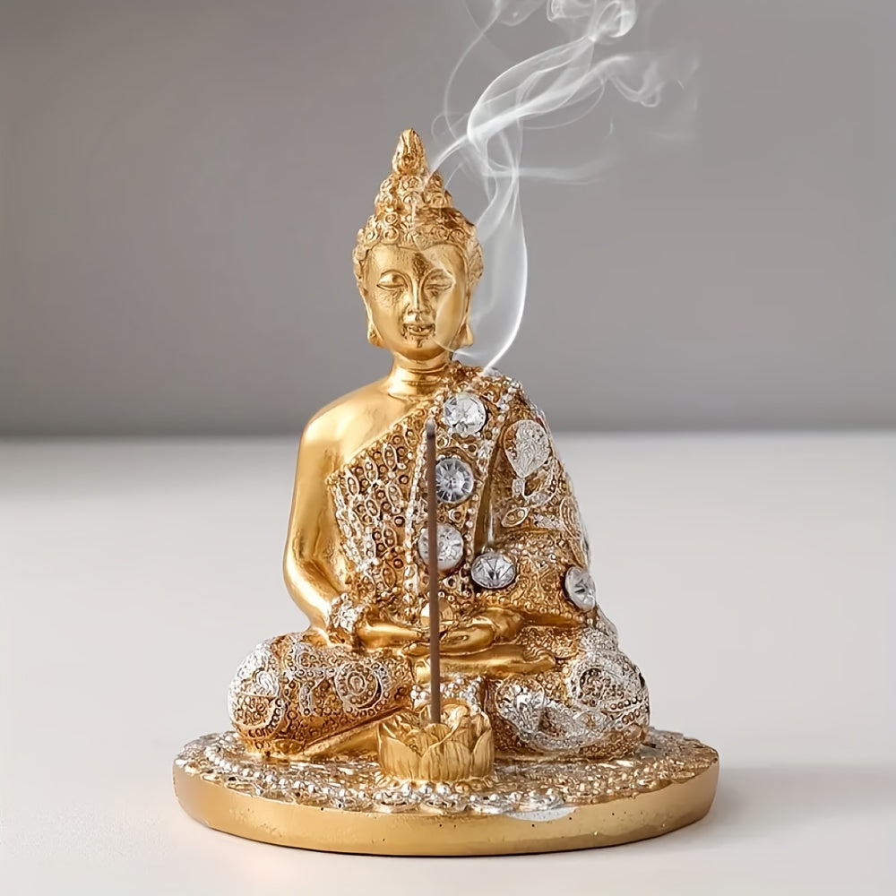 Incensário Buda Luxuoso com Porta Varetas