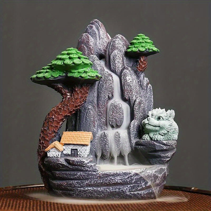 Incensário Cascata Leão Guardião