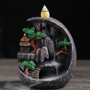 Incensário Cascata Arco Oriental com Montanha Zen