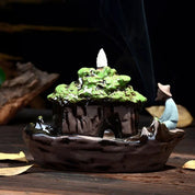 Incensário Cascata Pescador Zen
