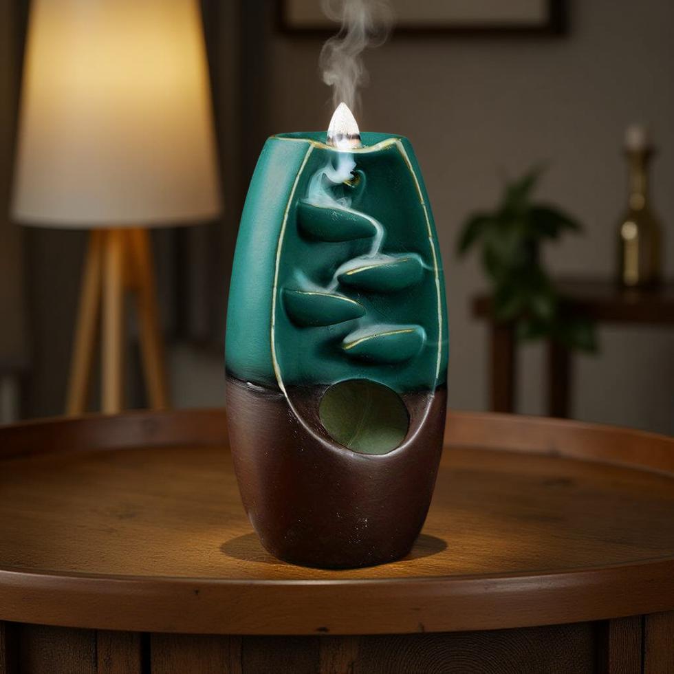 Incensário Cascata Cerâmico Mizumi