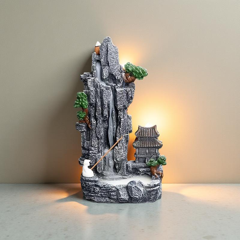 Incensário Cascata Vilarejo Zen
