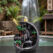 Incensário Cascata Arco Oriental com Montanha Zen